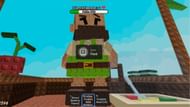 Feed cooked food to the Giant (Image via Roblox)